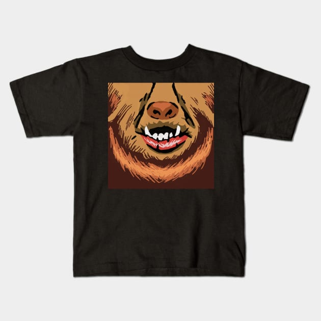 VINTAGE WOLFMAN Kids T-Shirt by HHN UPDATES